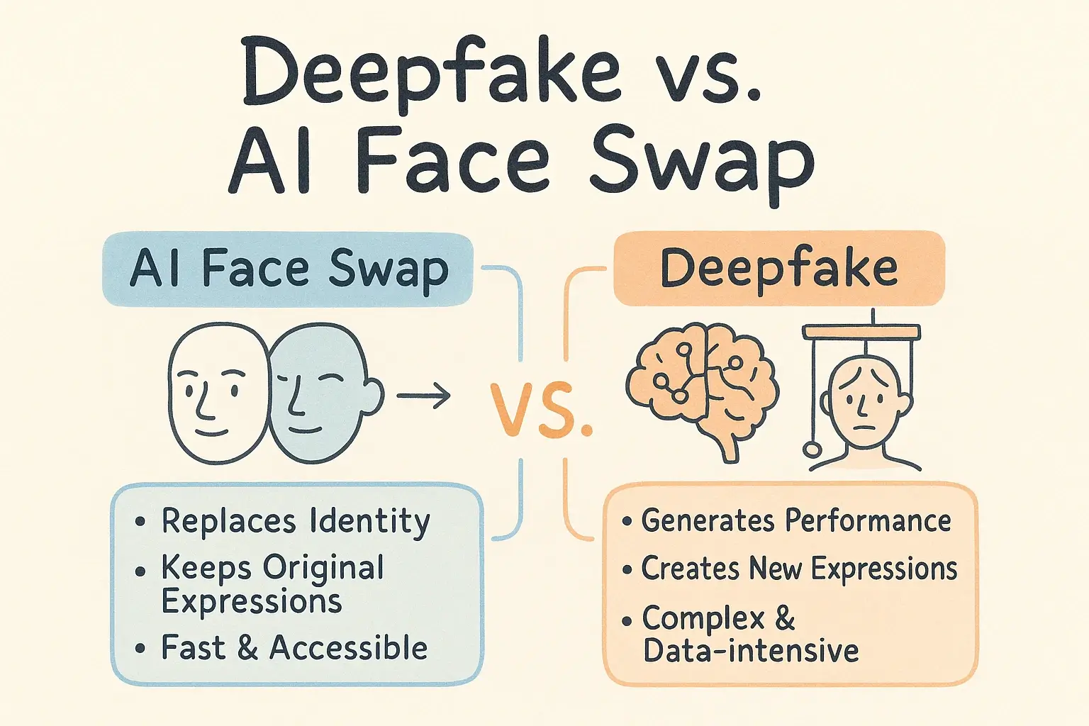 Deepfake vs. AI Face Swap The Definitive 2025 Guide